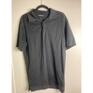 Sport-tek L Black Collared Short Sleeve Polo